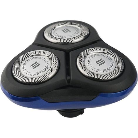 Tête de remplacement compatible rasoir Philips, lame de rechange, blanc, taille standard, pack de 2, pour usage quotidien (1/4)