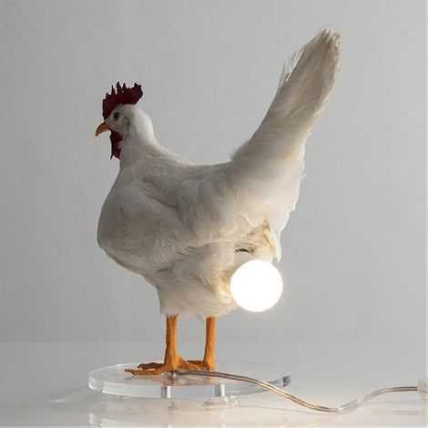 3D-Tischlampe in Form eines Hühnereis, LED-Nachtlicht aus Kunstharz, Hühnerei-Tischlampe für die Schlafzimmerdekoration