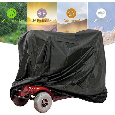 Copertura parasole per scooter per proteggere anziani, impermeabile, mobile, moto, esterno, Oxford 300D, antipolvere, sporco, neve, pioggia leggera, anti-UV, durevole (142  66  91 cm) (1/4)