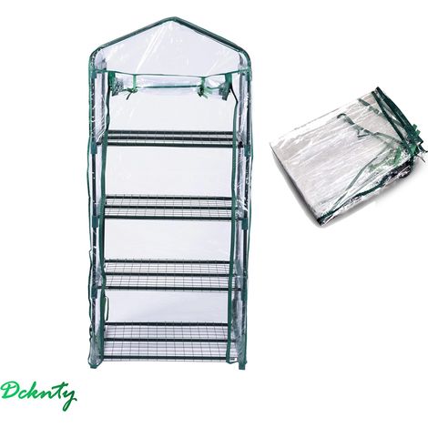 Housse étui à Serre de Jardin 4 Niveaux 6949158CM Plante Durable Couverture Protection Anti Insect(Seulement la housse PVC Transparent) (1/5)