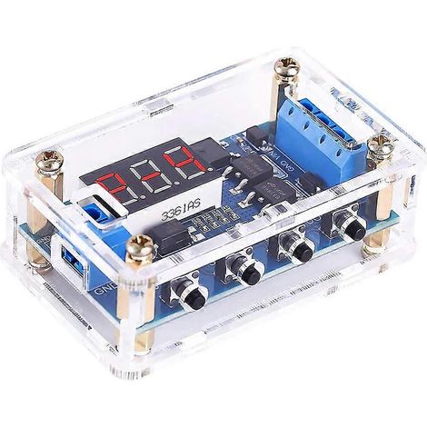 Relais temporisé J04, module de temporisation marche/arrêt 5 V/12 V/24 V CC avec double transistor MOS et tube numérique. (1/5)