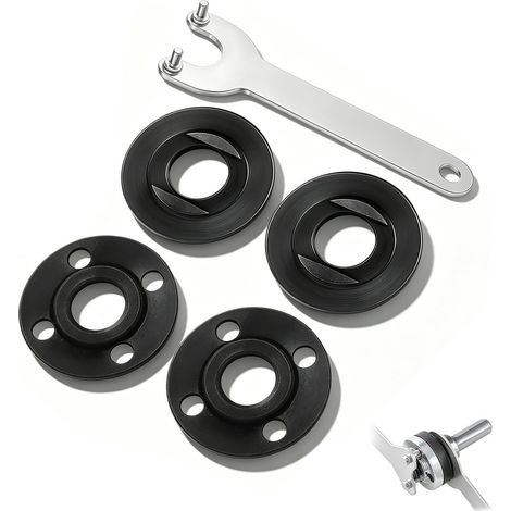 Clé pour meuleuse compatible 125 mm – outil de serrage universel pour disque de meuleuse d’angle avec brides de fixation, accessoire pour meuleuses 125 mm (1/5)