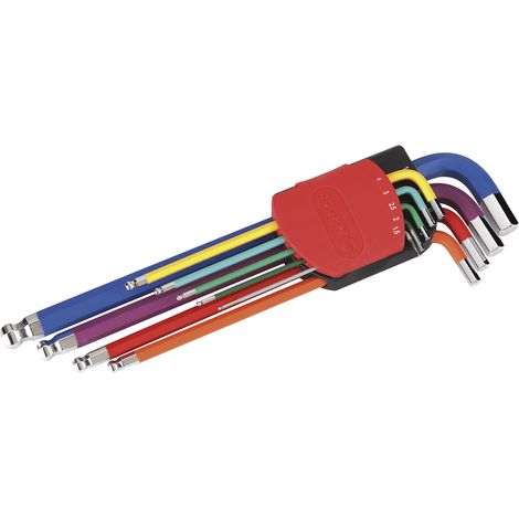 Juego de llaves colores hex red 9pzs  DOGHER 605-069 (1/2)