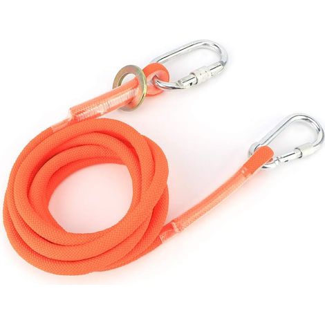 lyrlody Corde d'escalade légère de 13 mm - Résistante à la saleté et à l'abrasion - maximale : 1800 kg - Ceinture de sécurité pour l'escalade, la Construction, Le Toit (1/5)