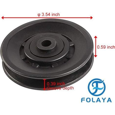 Poulie Musculation - - 90mm 78mm 100mm 110mm - Équipement Fitness Gym (1/4)