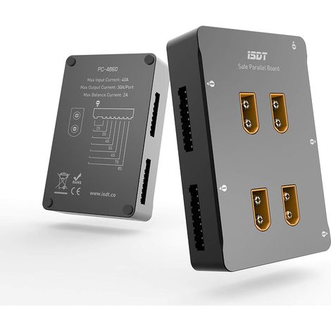 PC-4860 Lipo Chargeur parallèle Station de charge 4 packs de batterie 1-8S XT60 RC LiPo (1/5)