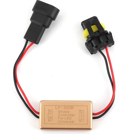 Boîtier de commande stroboscopique LF-300B à clignotement continu 9005 9006 9012 pour phares antibrouillard LED, petit feu (1/5)