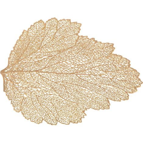 Set de table de Noël design feuille Jeanne - 36 x 47