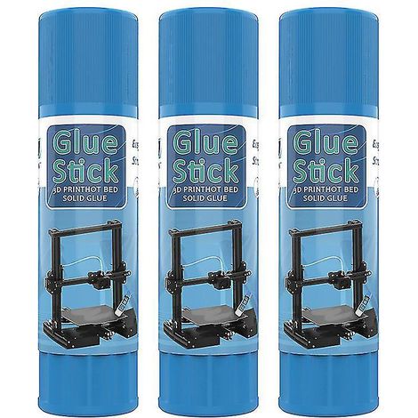Bâtonnets de colle adhésive (3 pièces) pour plateau chauffant d'imprimante 3D (PLA, verre, ABS, PETG, CPE) (1/4)