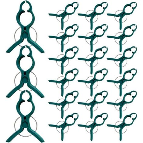 60 clips de fixation pour plantes, pinces pour orchidées, clips pour plants de tomates, fournitures de jardinage en plastique vert pour le jardinage à domicile (1,57 pouces) (1/5)
