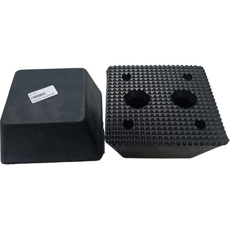 TAMPONE GOMMA APPOGGIO A TRAPEZIO PONTE SOLLEVATORE SERIE T 150x150x70mm T070