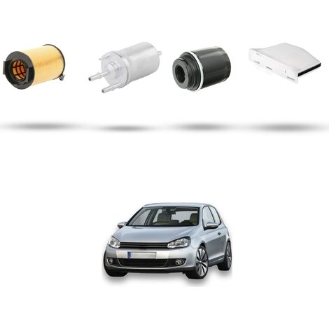 Kit tagliando 4 filtri compatibile con Vw Golf VI (5K15,5J5,5M1,517,521 1.2 TSI 77kw Dal 2009 (1/5)