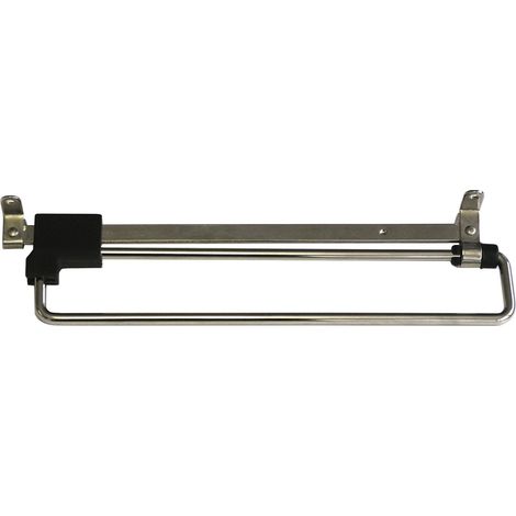 Kleiderbügelhalter-Auszug 500 mm Stahl vernickelt