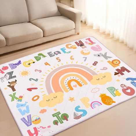 Tapis de Jeu Bébé 150×180cm Matelas D'Éveil Mousse Épaisse pour Temps (1/5)
