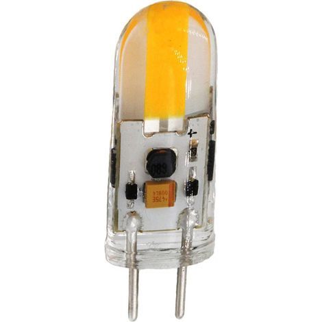 Liquidation Ampoules LED G6.35 12 V 2 W GY6.35, culot 2 broches, compatible halogène et dimmable. (1/5)