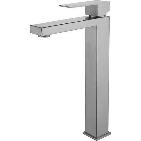 Mitigeur de lavabo haut de gamme à levier unique en laiton chromé, argent, 3215cm (1/4)
