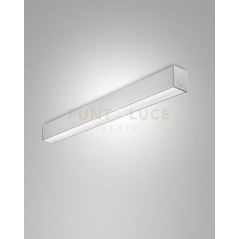 TURNER PLAFONIERA ALLUMINIO A LED 29W 3000K 3470LM PRISMATIC IP40 100CM DIMMERABILE DALI