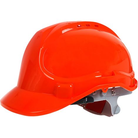 Casco Antinfortunistica da Costruzione con Cinturino a 6 Punti Casco di Sicurezza Colore Rosso (1/3)