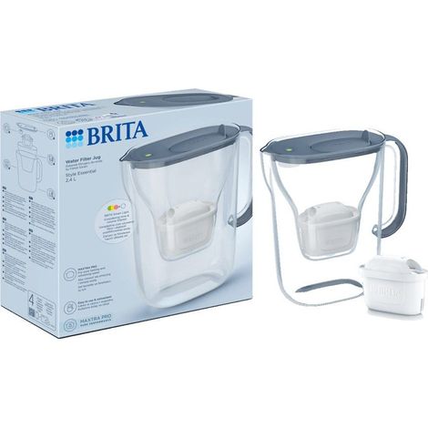 BRITA Style Essential Waterfilterkan Steenblauw + BRITA MAXTRA PRO Waterfilter 1057790
