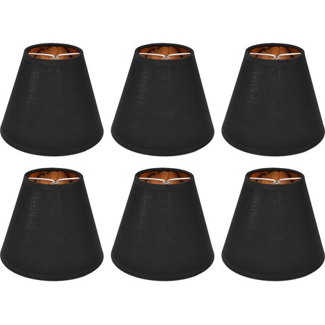 6 Stück Lampenschirm aus Stoff zum Anklipsen für E14-Tisch-Kronleuchter, Stehleuchte, Wand-Schlafzimmer-Dekoration (1/5)