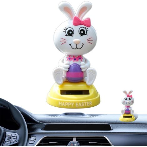 Décorations pour Tableau de Bord d'Automobile Décoration Lapin Mignon Ornements Mignons Pour Tableau De Bord Voiture Pour Femmes Hommes Étagère Liv (1/5)