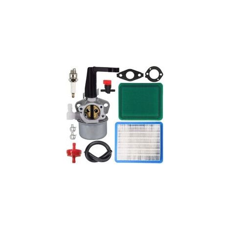 Carburateur pour Briggs & Stratton 110402 110412 215369 Moteur de Barre avec 696065 697422 Carburateur Filtre à air Bougie d'allumage Joints de Tuyau de Carburant (1/5)