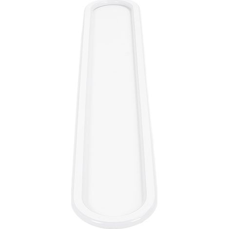 Plafonnier LED moderne linéaire variateur lampe plafond longue pour cuisine bureau chambre couloir blanc 50x15cm avec télécommande (1/5)