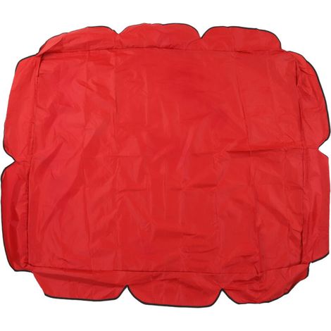 Auvent RéTractable 4 V Sangles 210D Coupe-Vent Enduit Argent Couverture de Porche pour Terrasse (Rouge) (1/5)