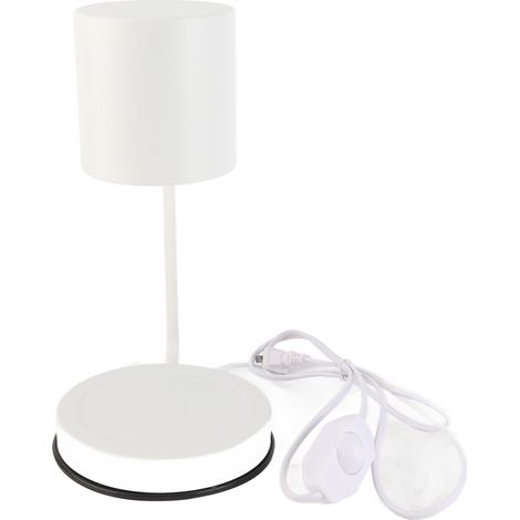 Ortviai Lampe chauffe-cire électronique dimmable avec variateur sans étape – Design élégant en fer blanc pour chambre et salon (1/5)
