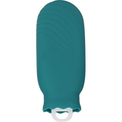 Bouillotte 2ème génération grande taille 550ml, vert, en silicone et peluche, motif cartoon mignon, anti-explosion, réutilisable comme poche de glace. (1/5)