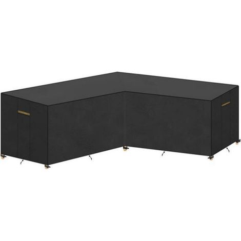 Housse Imperméable pour Extérieur Bâche pour Mobilier de Jardin Housse pour un Canapé d’angle en L Convient 215x215x87/80cm (1/5)