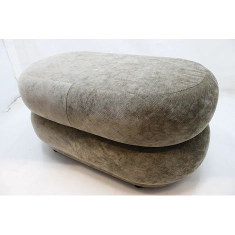 [GEBRAUCHT] B-Ware Ferm Living Ovaler Puff Faded Sitzsack Sitzpouf Polster Pouf Velvet Beige