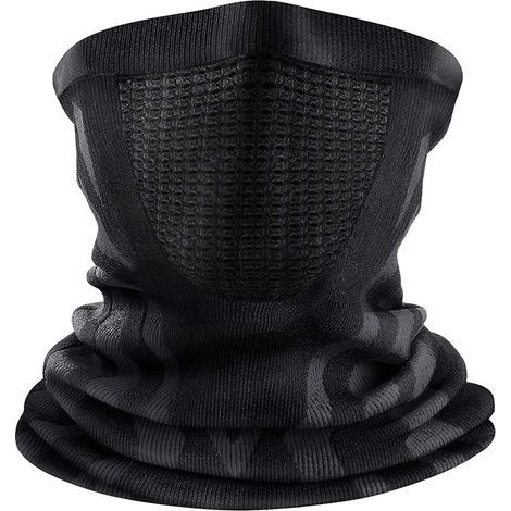 Cache-cou de cyclisme pour  et hommes, écharpe respirante, masque facial, coupe-vent, tour de cou de ski, bandana élastique pour la course à pied, cagoule de moto (1/5)