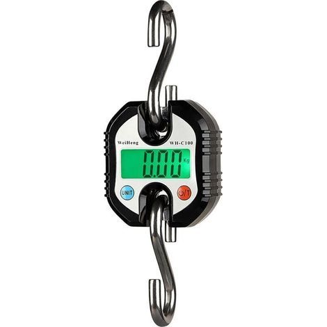 Échelles numériques, échelle à crochet, miniéchelle suspendue portable avec écran LCD, Peson Électronique 150 kg Balance Crochet Suspendu Dynamomètre LCD Crochet Peseur (Noir),de