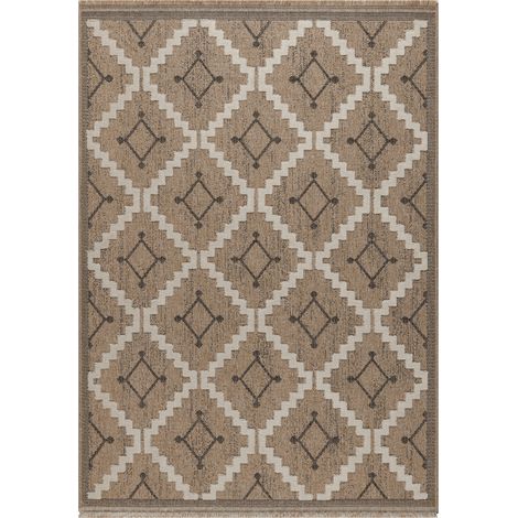 Tapis tissé extérieur intérieur Tulum Jute - 120 x 170 cm