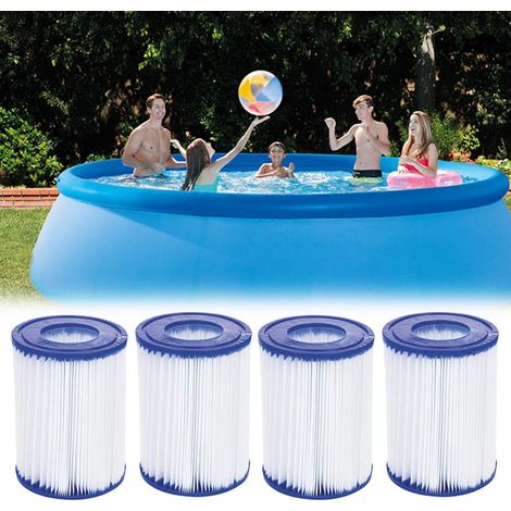 Cartouche de pompe de filtre de piscine compatible avec les accessoires de filtre Bestway Type I et les pompes de filtre 300/330, blanche, 1 pièce. (1/5)