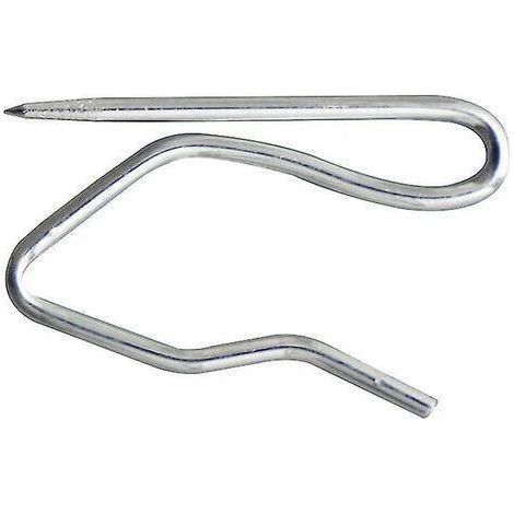 CREA Wabjtam 100 Pack Curtain Hook Pins, Metal Hook Pins for Curtain Pleats, Door Curtains and Shower Curtains (Silver) (1/5)