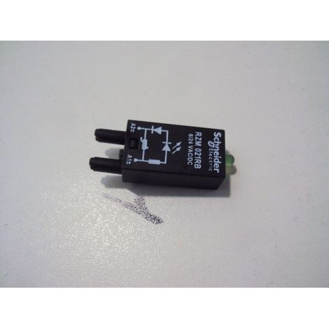 Module de protection embase relais varistance diode del verte 6 -24V SCHNEIDER RZM021RB