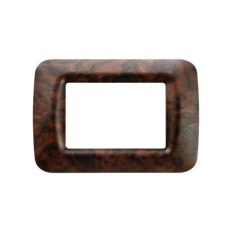 PLAQUE 3 POS.RONCE DE NOYER TOP SYSTEM GEWISS GW22673