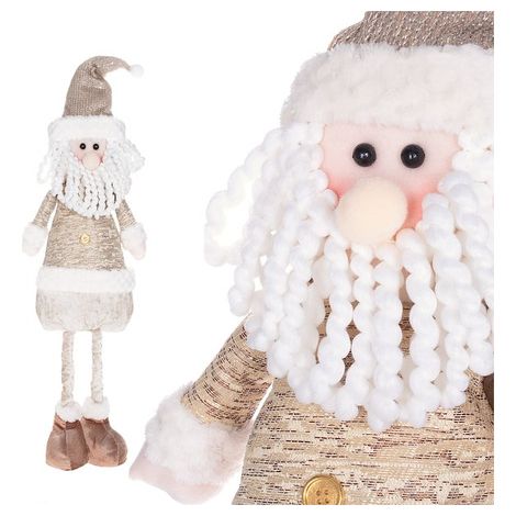 SPRINGOS Weihnachtsmann 57-80 cm höhenverstellbar, Zipfelmütze mit Pailletten, Nikolaus Dekofigur Weihnachten