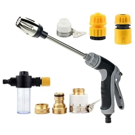 Pistolet haute pression Power Jet pour tuyau d'arrosage - Idéal le lavage de voiture, jardin et la terrasse (B) B