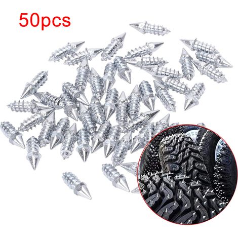 50 rivets pour pneus, crampons antidérapants et pour la neige, boulons tout-terrain pour voitures et motos, rivets pour pneus, crampons antidérapants pour roues (1/5)