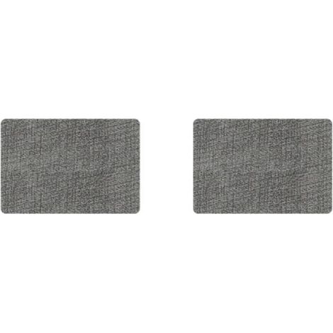 Set de Table Lavable Plastique: Dessous de Table Double Face, Lot de 6 Sets de Table (Gris foncé), Résistant à la Chaleur et Antidérapant 43x30cm (1/5)