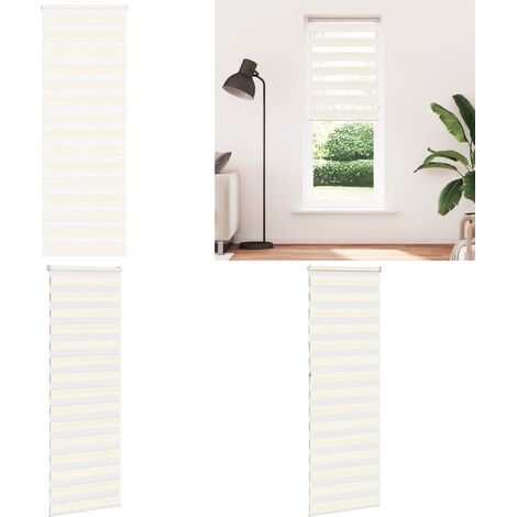 vidaXL Zebrarollo Marmorbeige 80x230 cm Stoffbreite 75,9 cm Polyester (1/5)
