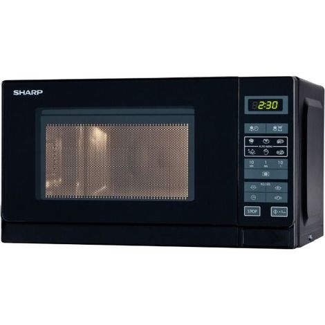 Sharp R-242 BKW Four Micro-ondes Noir 20 Litres 800 W (1/5)