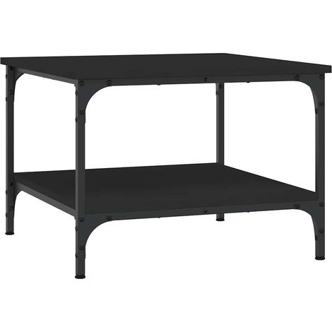 Maison Exclusive - Couchtisch Schwarz 55x55x40 cm Holzwerkstoff