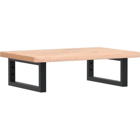 Maison Exclusive - Waschbeckenregal Wandmontage Stahl und Massivh