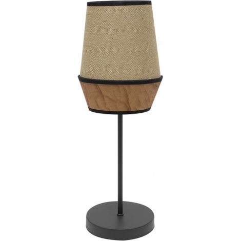 Sobremesa Campana 1xe14 Saco/marron 45x15x15 Cm