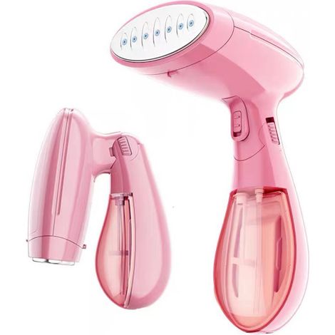 Minimáquina de planchado portátil de mano para viaje, quitaarrugas para ropa, plegable, con cepillo a vapor y plancha eléctrica.