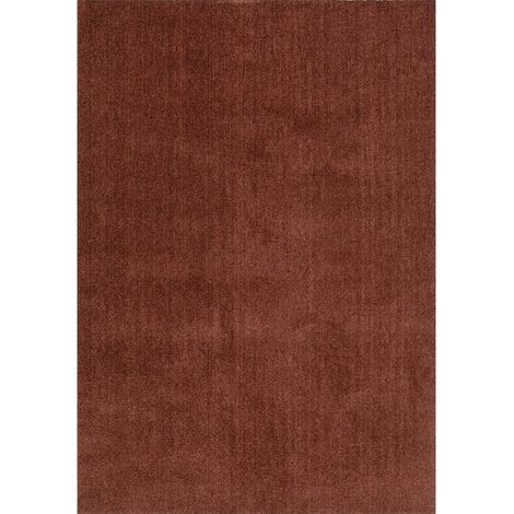 Tappeto moderno color terracotta Feel (1/2)